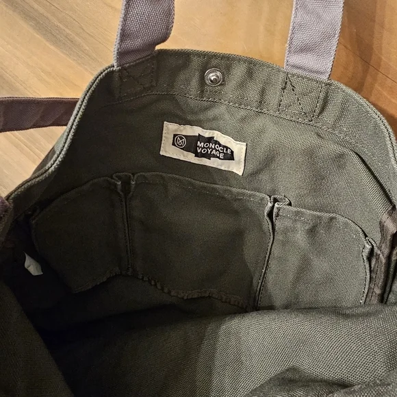Monocle Voyage Canvas Dark Olive Tote
